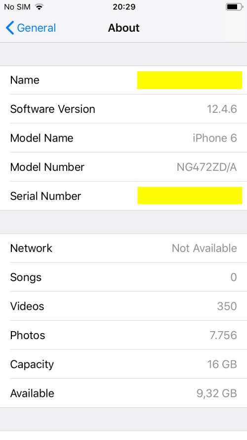 Apple Iphone 6 16GB Silver