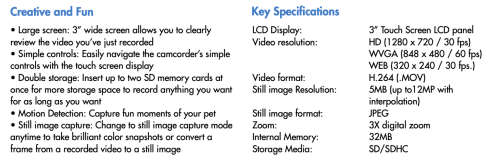 HP V5060H DIGITAL CAMCODER WITH POUCH