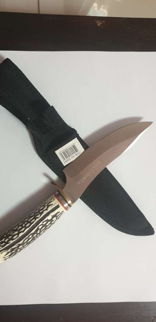 DAGGER KNIFE WITH ANCIENT IVORY DESIGN HANDLE