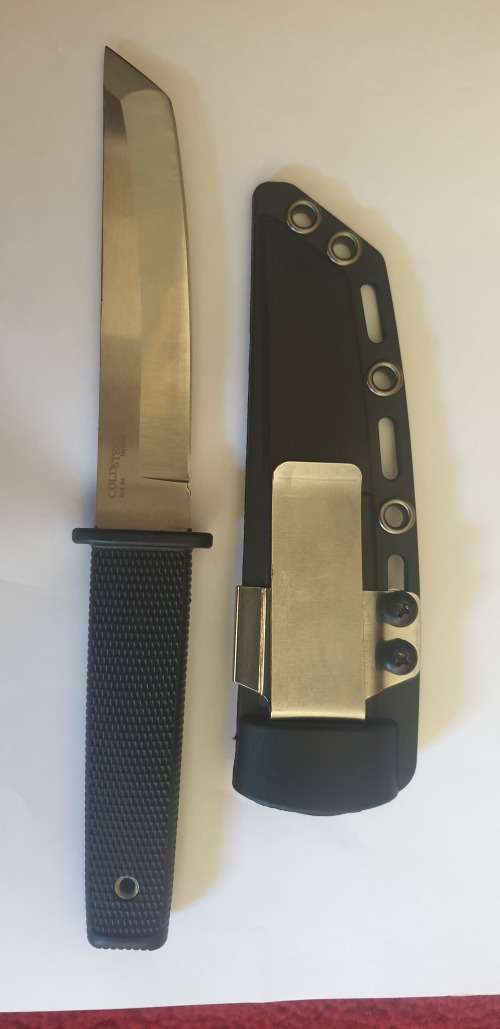 BOOT KNIFE WITH HARD PLASTIC SHEATH WITH CLIP