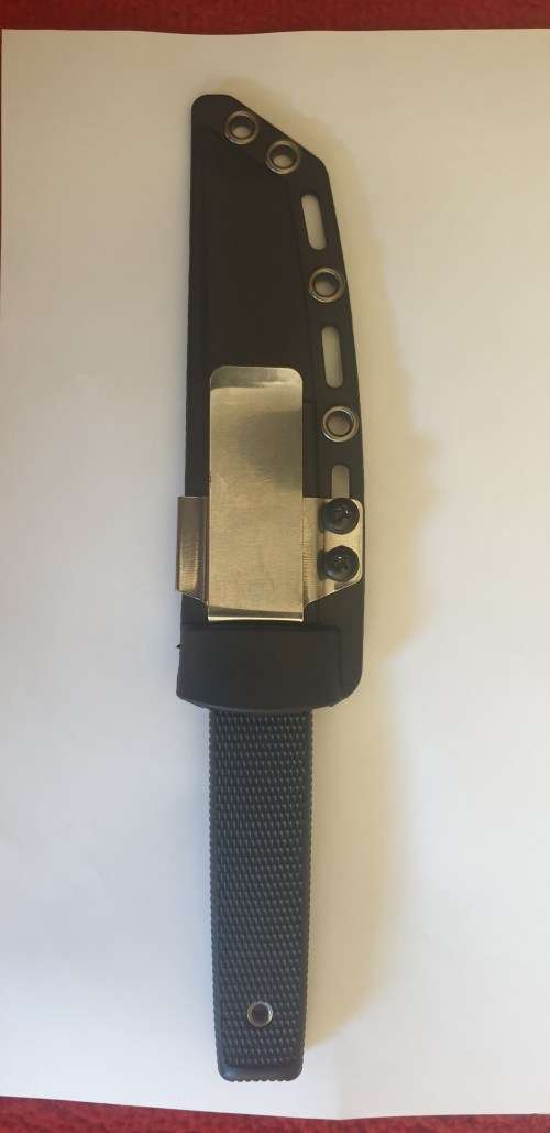 BOOT KNIFE WITH HARD PLASTIC SHEATH WITH CLIP