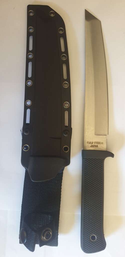 RECON TANTO KNIFE WITH HARD PLASTIC SHEATH