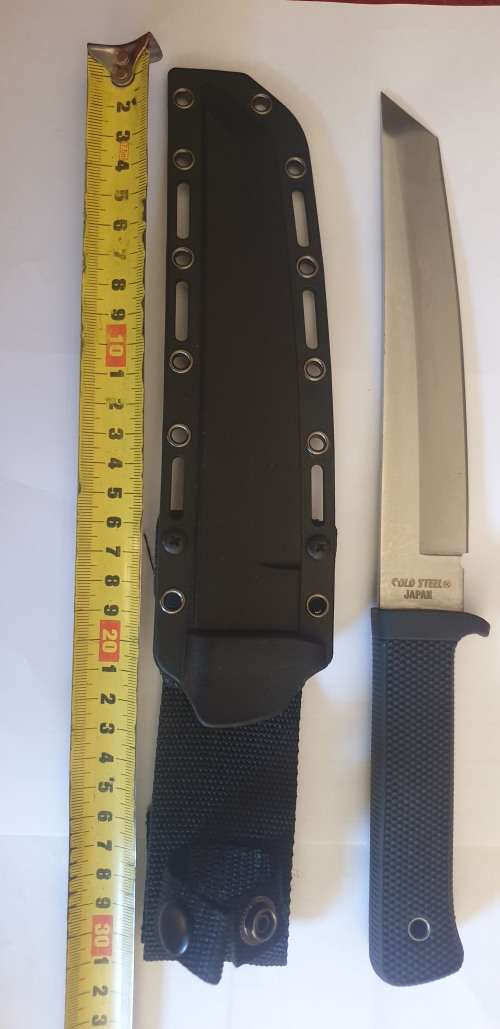 RECON TANTO KNIFE WITH HARD PLASTIC SHEATH