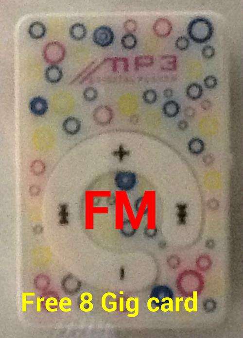 "2 ON AUCTION" MP3 with FM(FREE 8 GIG MINI SD CARD""(WORTH R150.00)