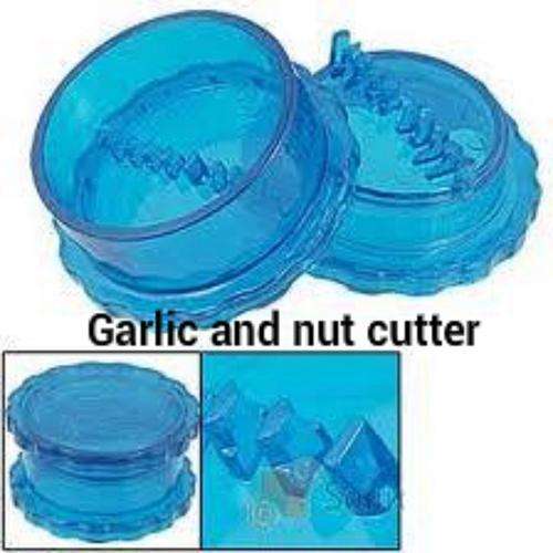Garlic Pro "great gadget"nice for cutting nuts also.