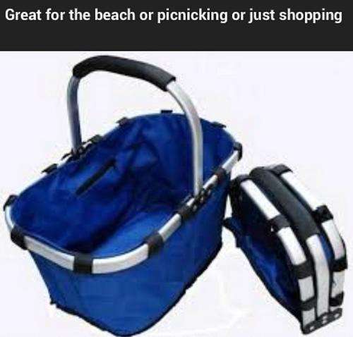 Foldaway Basket ( great for the beach, shopping and to store in your car or home)
