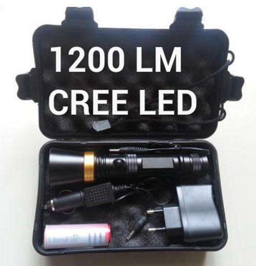 1200 LM CREE LED FLASHLIGHT (RECHARGEBLE both wall and car with solid casing.)
