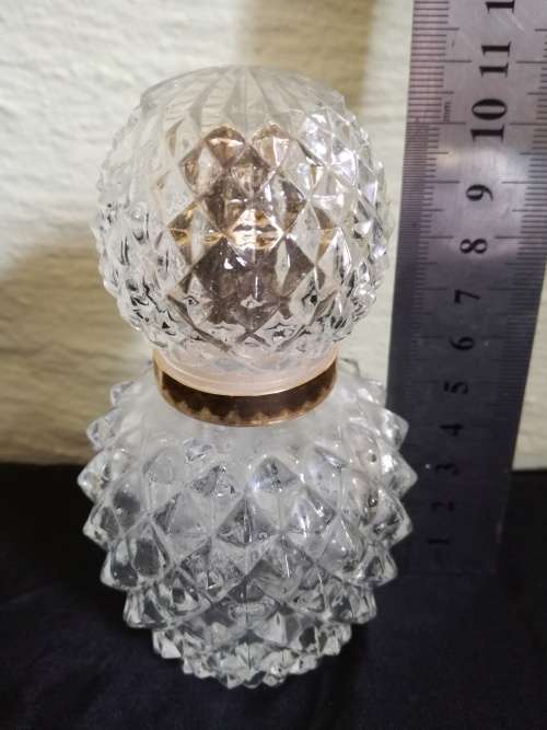 11 CM VINTAGE GLASS PERFUME BOTTLE