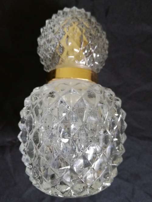 11 CM VINTAGE GLASS PERFUME BOTTLE