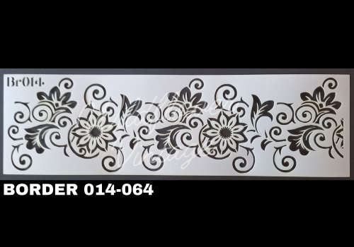 33 X 10 CM HIGH QUALITY CRAFT STENCIL - BR014 - 064