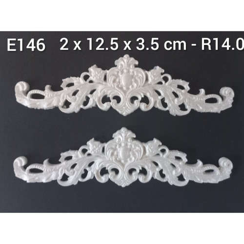 PEDIMENT RESIN EMBELLISHMENT FOR FURNITURE/CRAFTS