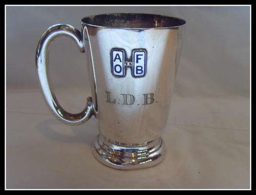 Ancient Order of Froth Blowers (AOFB) EPNS mug
