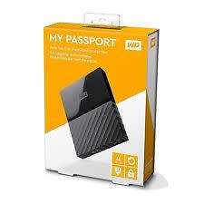 Brand New Western Digital My Passport  4TB  2.5" External Hard Drive - Black