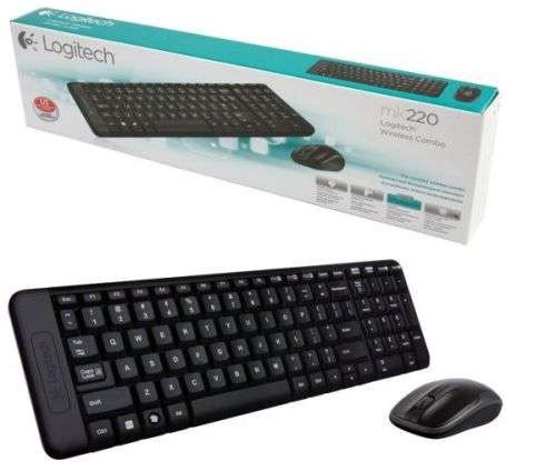 Logitech wireless keyboard and mouse mk220 Brand New