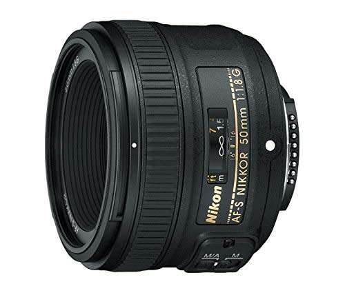 Nikon AF-S  NIKKOR 50mm 1:1.8G Lens with Auto Focus for Nikon DSLR Cameras