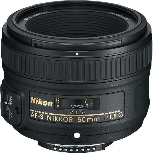 Nikon AF-S  NIKKOR 50mm 1:1.8G Lens with Auto Focus for Nikon DSLR Cameras