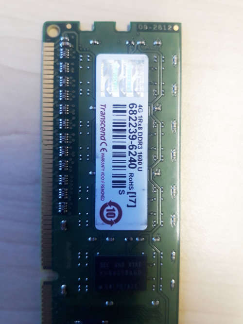 TRANSCEND 4 GB DDR 3 FOR DESKTOP PC