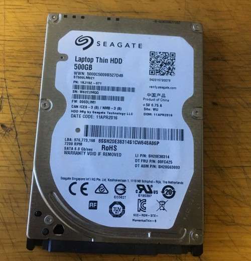 500gb Notebook Hard drive