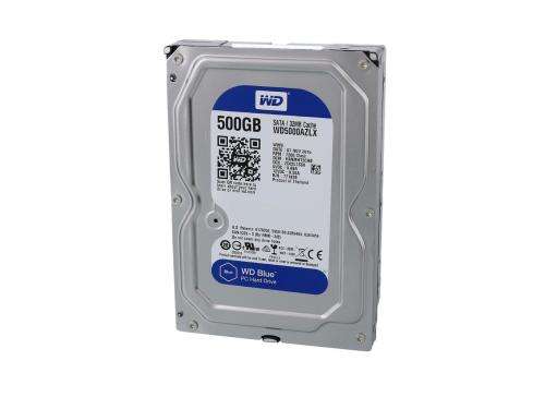 WD Blue 500GB Desktop Hard Disk Drive - 7200 RPM SATA 6Gb/s 32MB Cache 3.5 Inch