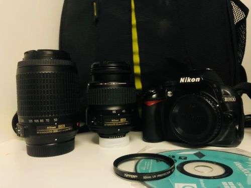 Nikon D3100 with 2 x Lens and accessories excellent Condition