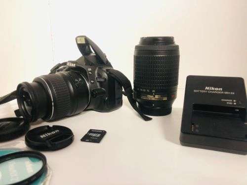 Nikon D3100 with 2 x Lens and accessories excellent Condition