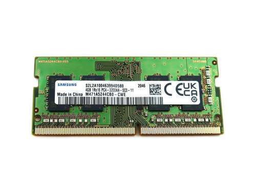 Samsung 4GB 1RX16 DDR4 PC4- 3200MHZ  Memory M471A5244CB0  Laptop Memory (RAM)
