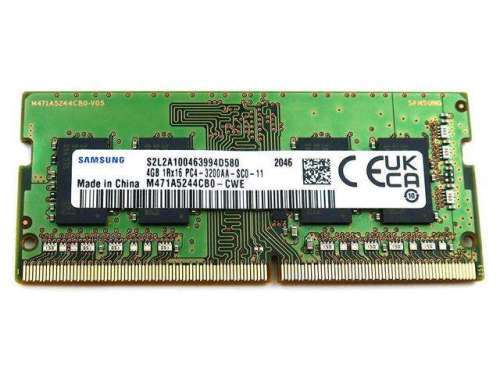 Samsung 4GB 1RX16 DDR4 PC4- 3200MHZ  Memory M471A5244CB0  Laptop Memory (RAM)