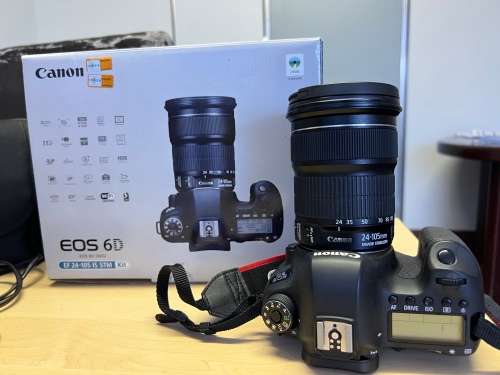Canon EOS 6D (WG) Full frame Camera with EF24-105 IS STM Lens & accessories