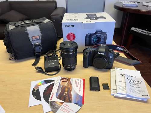 Canon EOS 6D (WG) Full frame Camera with EF24-105 IS STM Lens & accessories