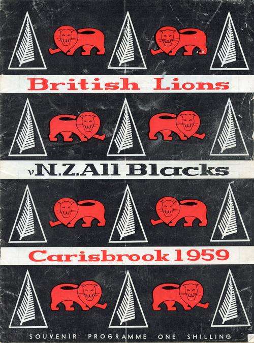 All Blacks v Lions 1st Test 1959 Dunedin