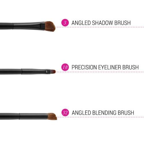 BH Cosmetics Defining Eye Trio - 3 Piece Brush Set