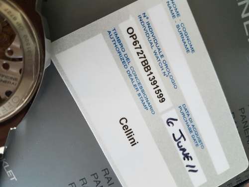 PANERAI LUMINOR MARINA PAM111 PAM00111 LIMITED PRODUCTION LUXURY WATCH- AS NEW - FULL SET