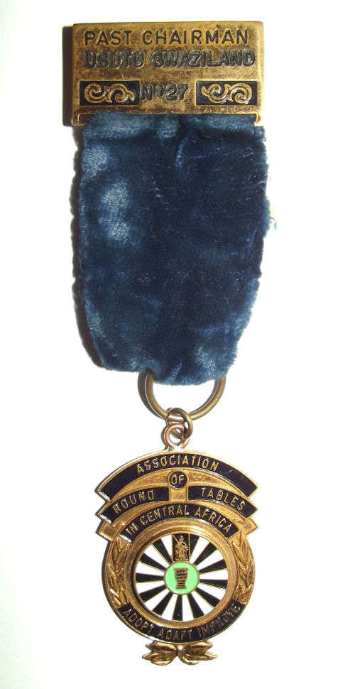 Old Central Africa Round Table Swaziland Past Chairman Medal