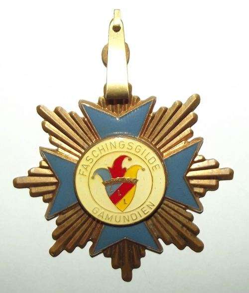 Large Old German Carnival Guild Medal