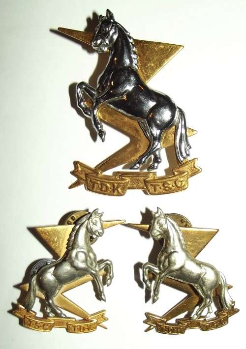 Technical Service Corps Bi Metal Cap and Collar Badges