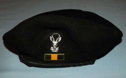 1973 SADF Infantry Beret + Badge + Bar