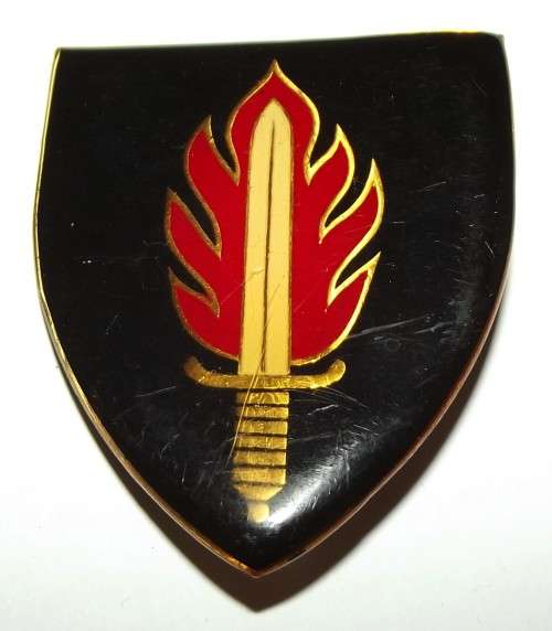 SADF Intelligence School Metal Shoulder Flash