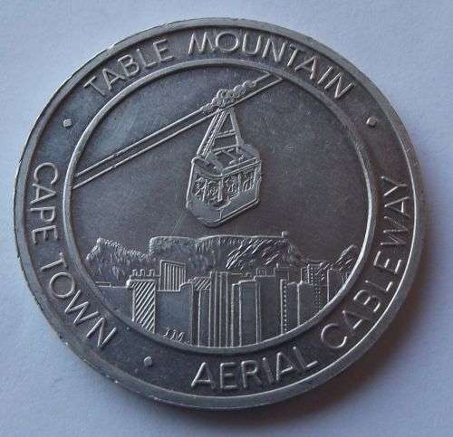 Old Cape Town Table Mountain Aerial Cableway Token Medal