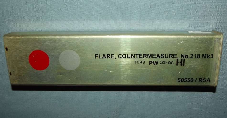 SAAF Gripen Fighter Jet Missile Counter Measure Flare Metal Container