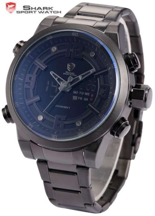 *FREE COURIER* SHARK Basking Series Dual Movement Quartz Watch BOXED w/ PAPERS