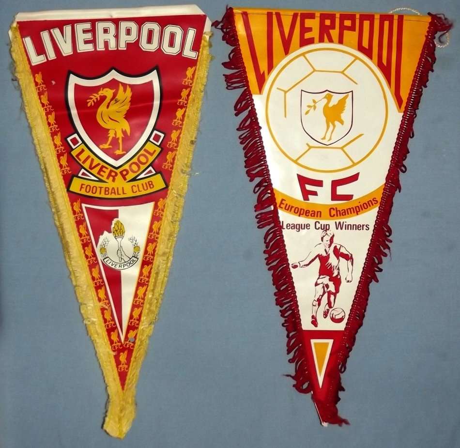 Old Liverpool Football Club Pennant Flags