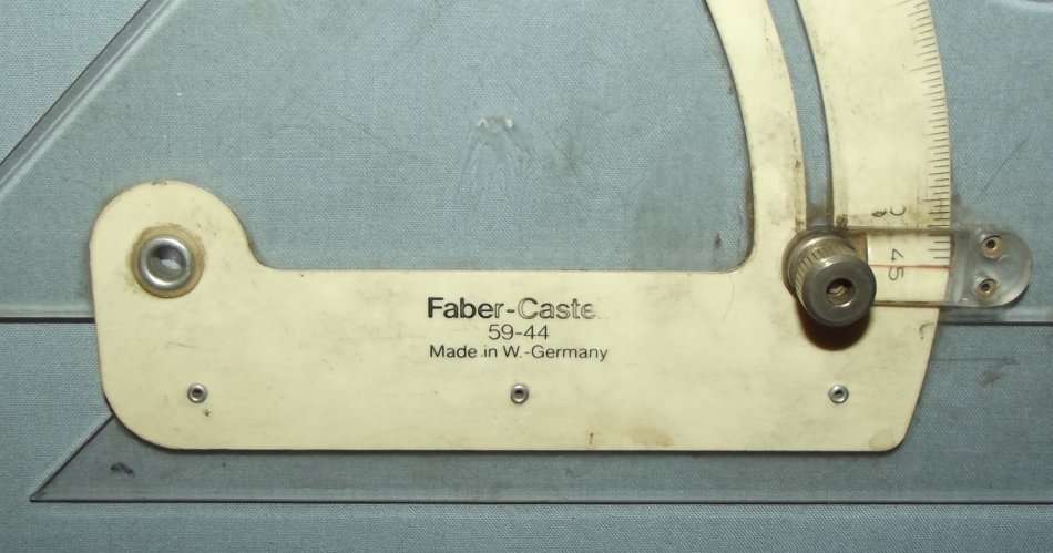 Vintage Faber Castell 59-44 Made in West Germany Drafting Triangle Ruler