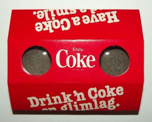 Old Coca Cola Bilingual Coke Advertising Binoculars