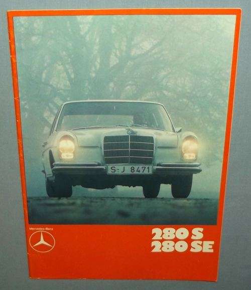 1969 Mercedes Benz 280S 280SE Car Sales Brochure