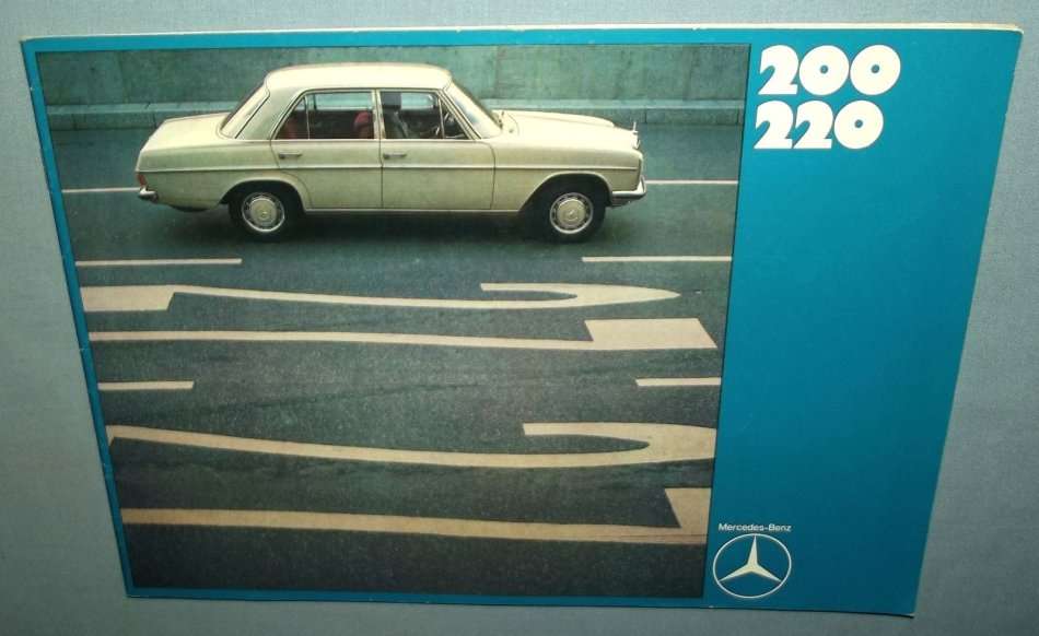 1969 Mercedes Benz 200 220 Car Sales Brochure