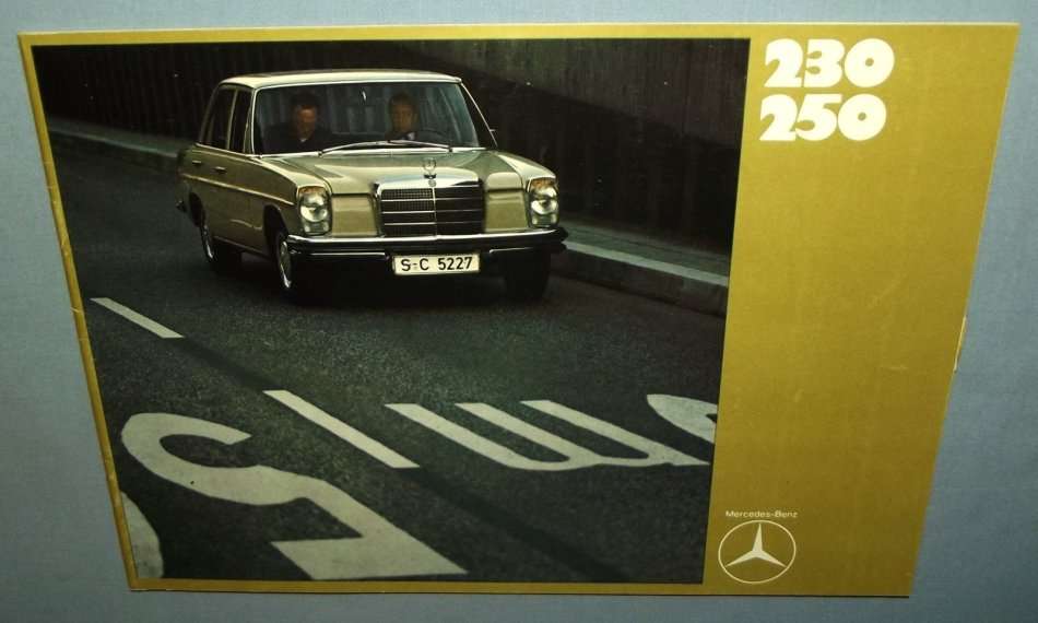 1969 Mercedes Benz 230 250 Car Sales Brochure