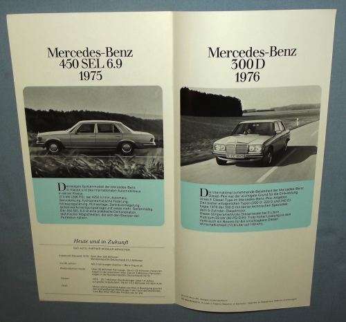 1976 Mercedes Benz 90 Year Munich Museum Automobile Show Souvenir Brochure