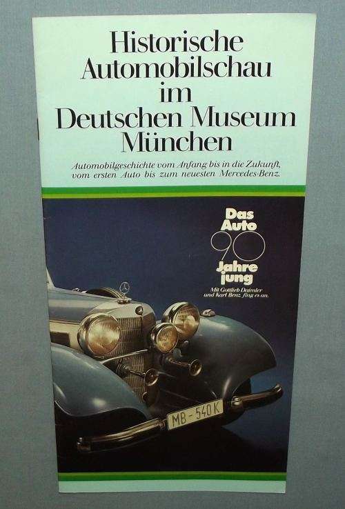 1976 Mercedes Benz 90 Year Munich Museum Automobile Show Souvenir Brochure