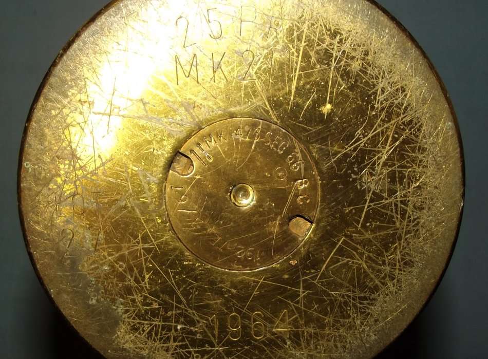 1964 Large Brass Military Shell Casing