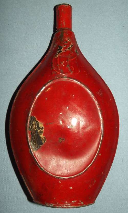 Old Red Metal Gun Powder Tin